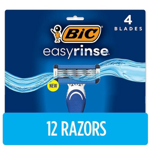 BIC EasyRinse Anti-Clog Men's Disposable Razors