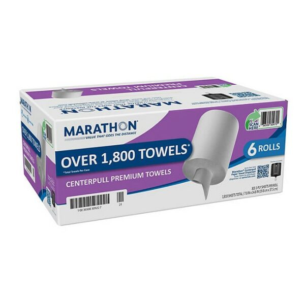 Marathon Premium Centerpull 1-Ply Paper Towels