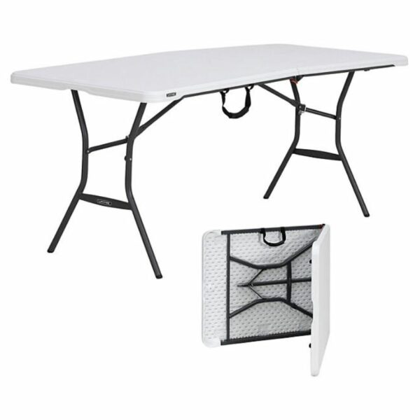 Lifetime 6-Foot Fold-In-Half Table (Light Commercial)