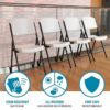 Lifetime Commercial Grade Contoured Folding Chair (4 Pack)