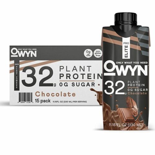 OWYN Pro Elite 32g Keto Plant Protein Shake, Chocolate (11.15 fl. oz., 15 pk.)